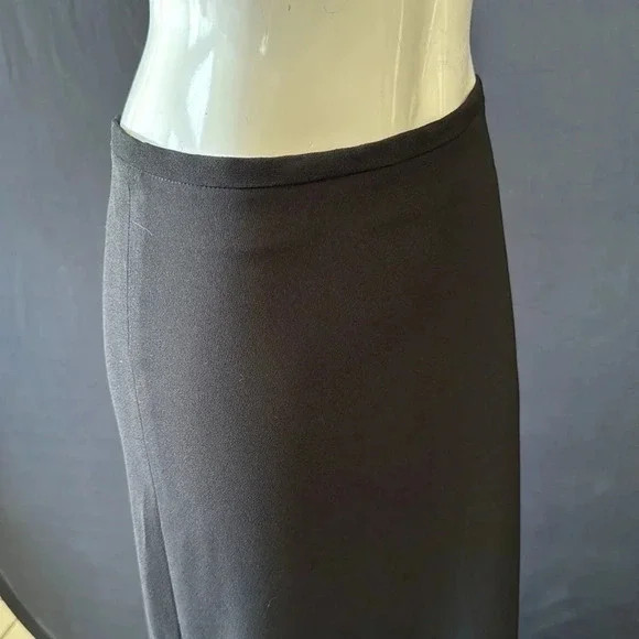 NWT bisoi- bisou Michele bohbot black maxi skirt size 6 deadstock